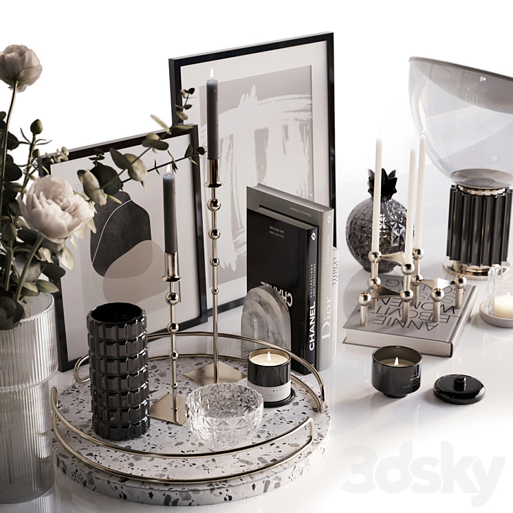 Table Decor Set 2 3DS Max - thumbnail 2