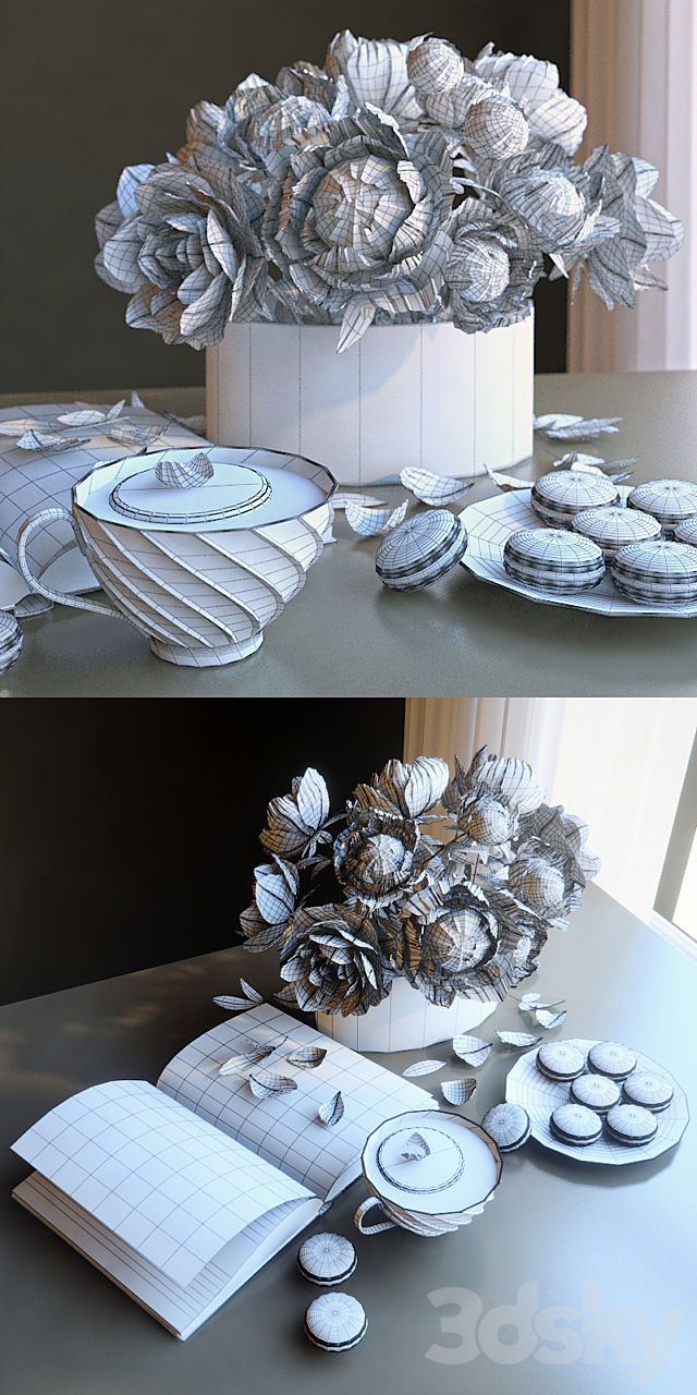 Tea set 3DSMax File - thumbnail 3