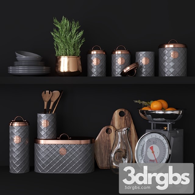 Typhoon Copper Decor Set 3dsmax Download - thumbnail 1