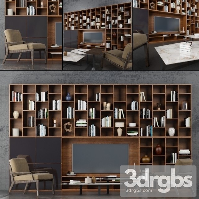 Wall Chairs Natuzzi 3dsmax Download - thumbnail 1