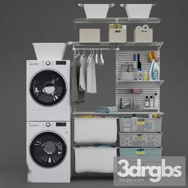 Washing Machines Decorations 3dsmax Download - thumbnail 1