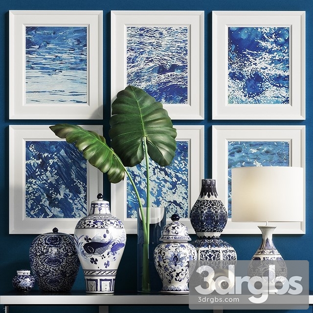 Williams Sonoma Decor Set 3dsmax Download - thumbnail 1