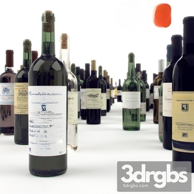 Wine Set 3dsmax Download - thumbnail 1