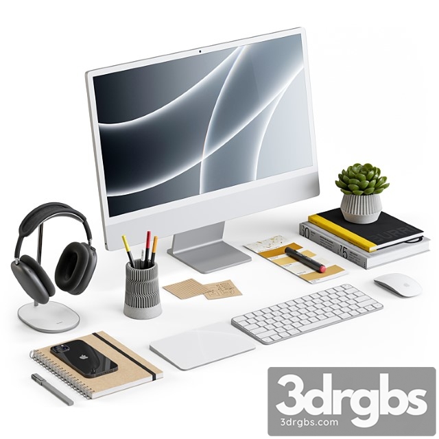 Workplace Set 2 3dsmax Download - thumbnail 1