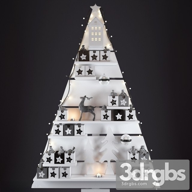 Xmas Wall Decor 3dsmax Download - thumbnail 1