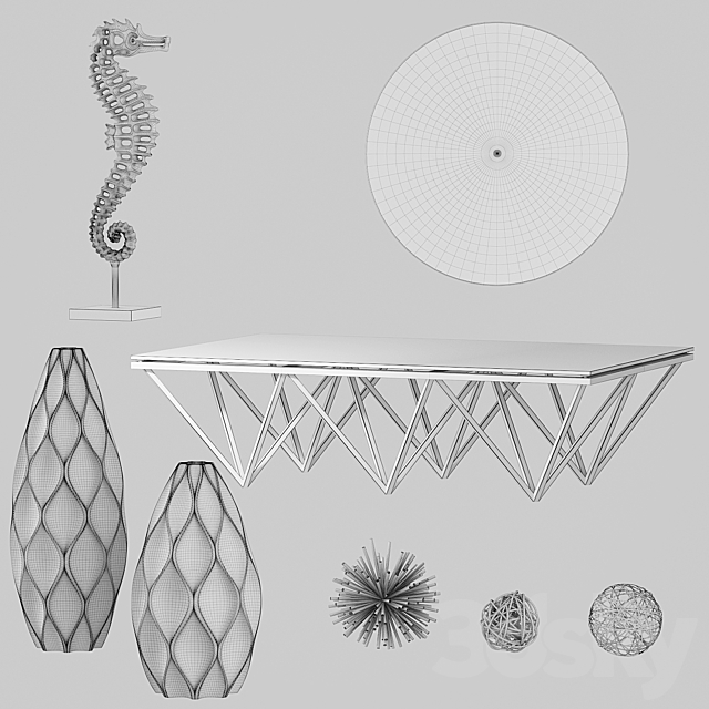 Z Gallerie Decor Set 3DSMax File - thumbnail 3