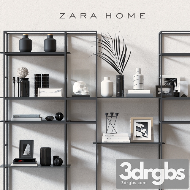 Zara Home Decor Set 3dsmax Download - thumbnail 1