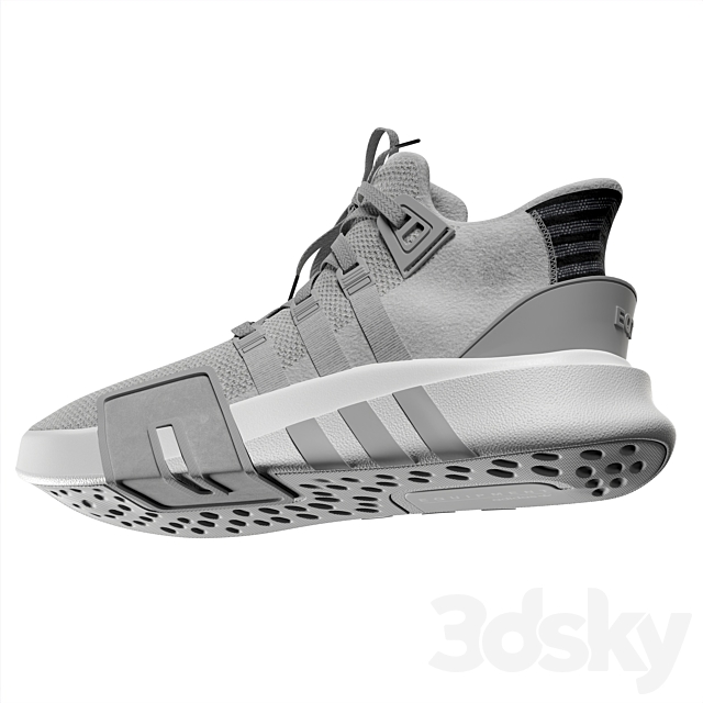 Adidas EQT Bask ADV Gray 3DS Max Model - thumbnail 4