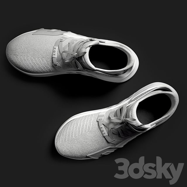 Adidas EQT Bask ADV Gray 3DS Max Model - thumbnail 5