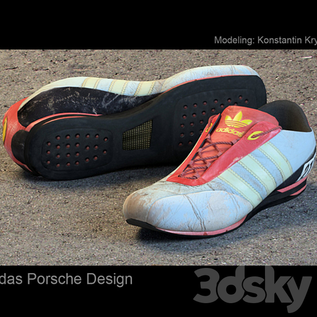 adidas Porsche design 3ds Max - thumbnail 1