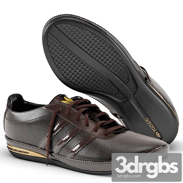 Adidas porsche design s3 leather brown 3dsmax Download - thumbnail 1