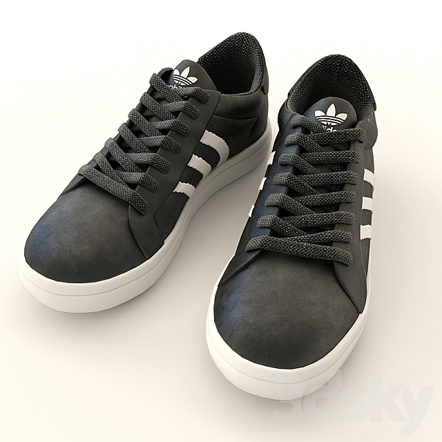 Adidas sneakers 3ds Max - thumbnail 2