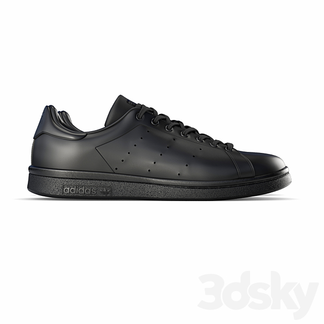 adidas stan smith black 3DSMax File - thumbnail 2