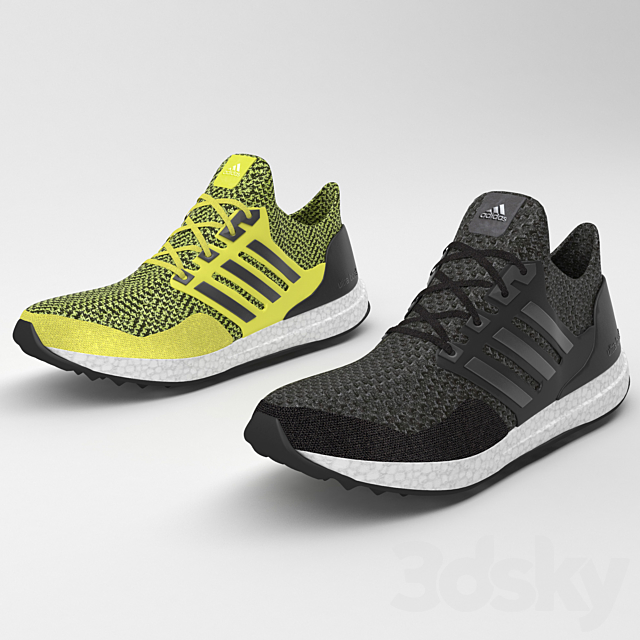 adidas ultra boost running shoes 3ds Max - thumbnail 1