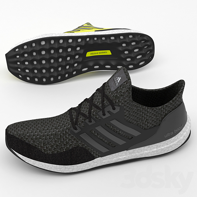 adidas ultra boost running shoes 3ds Max - thumbnail 2