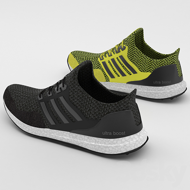 adidas ultra boost running shoes 3ds Max - thumbnail 3