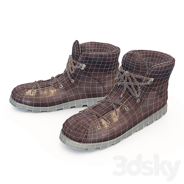 Boots Low-Poly 3DSMax File - thumbnail 2