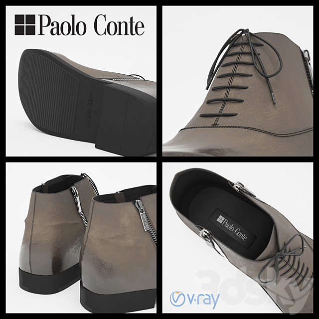 Boots Paolo Conte 3DSMax File - thumbnail 2