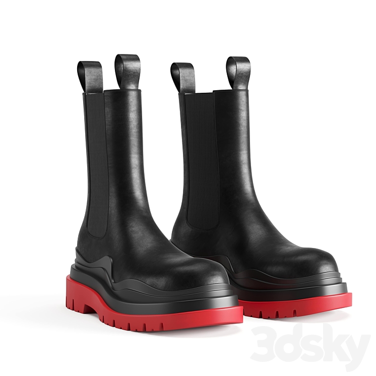 BOTTEGA VENETA THE TIRE BOOTS 3DS Max - thumbnail 1