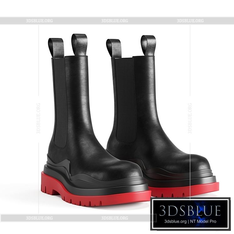 BOTTEGA VENETA THE TIRE BOOTS 3DS Max - thumbnail 3