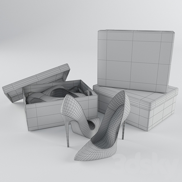 Christian Louboutin So Kate 120mm Shoes 3DS Max Model - thumbnail 2