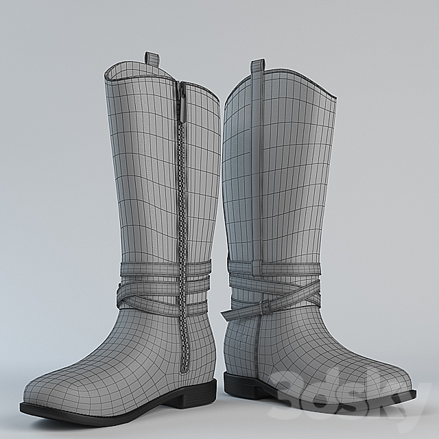 Cole Haan boots 3ds Max - thumbnail 2