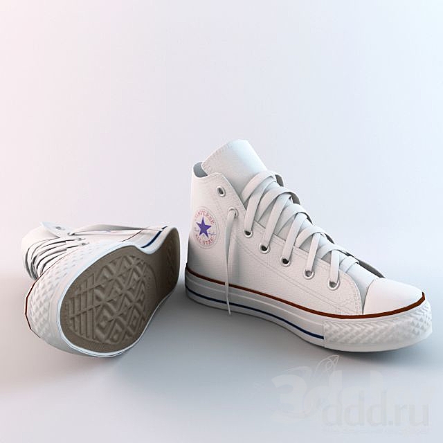 Converse Shoes 3DS Max Model - thumbnail 1