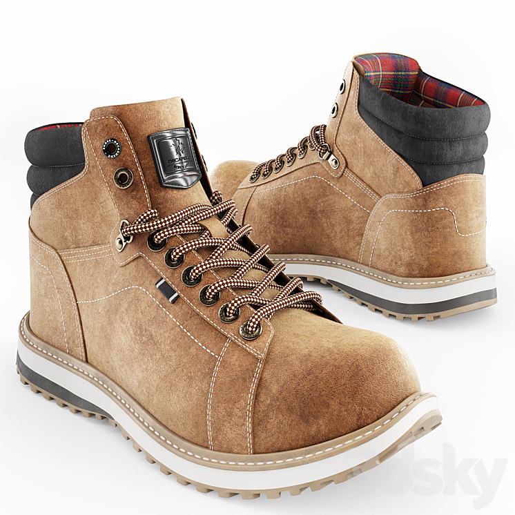 DECARSDZ Men Boots 3DS Max - thumbnail 2