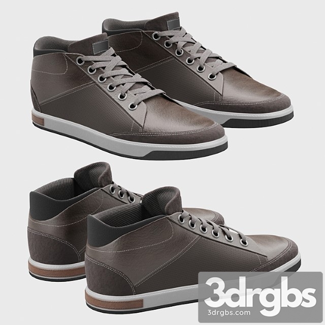 High-top sneakers 3dsmax Download - thumbnail 1