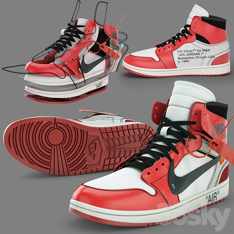 Jordan Off-White NIKE 3DS Max - thumbnail 2