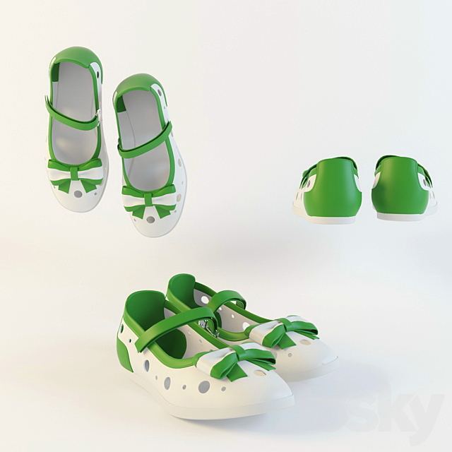 Kid shoes 3DS Max Model - thumbnail 1