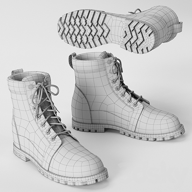 Kodiak thane boots 3DSMax File - thumbnail 4