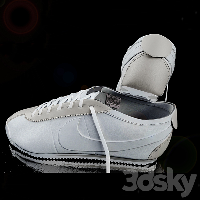 Kroscovki Nike Cortez 3DS Max Model - thumbnail 2