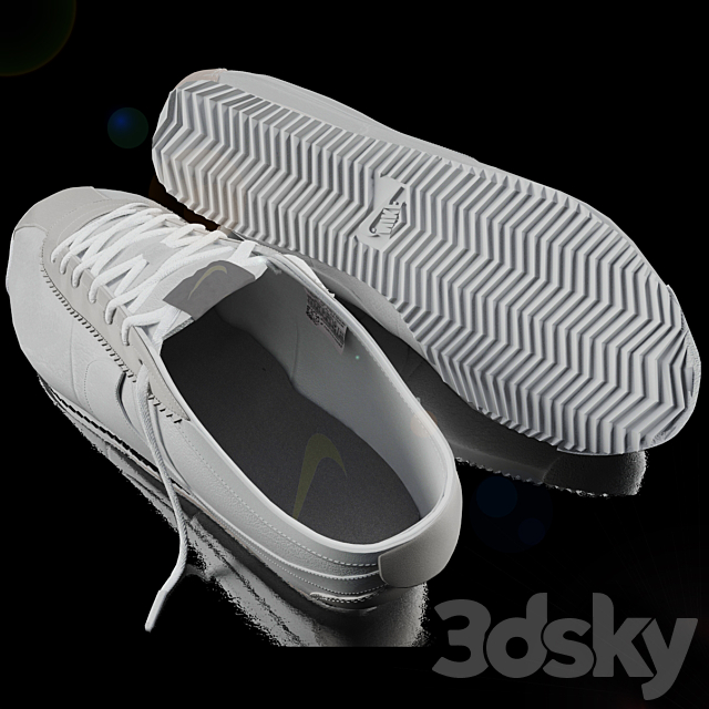 Kroscovki Nike Cortez 3DS Max Model - thumbnail 3