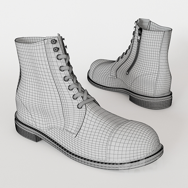 men’s footwear 3DS Max Model - thumbnail 2