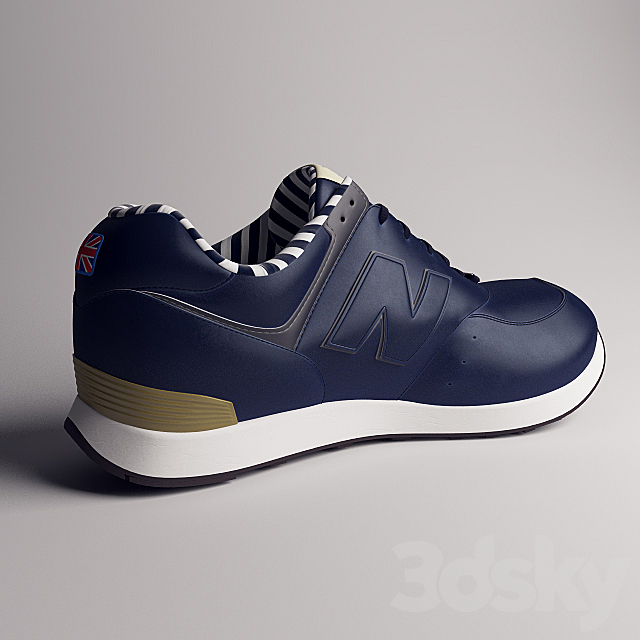 New Balance 576 “The King’s Head” 3ds Max - thumbnail 2