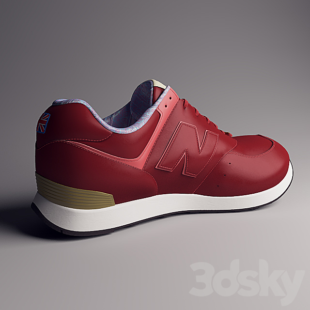 New Balance 576 “The Red Lion” 3ds Max - thumbnail 1