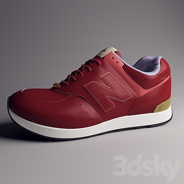 New Balance 576 “The Red Lion” 3ds Max - thumbnail 2