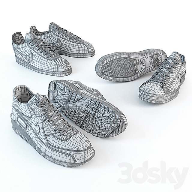 Nike – 50 shades of different 3DS Max Model - thumbnail 3