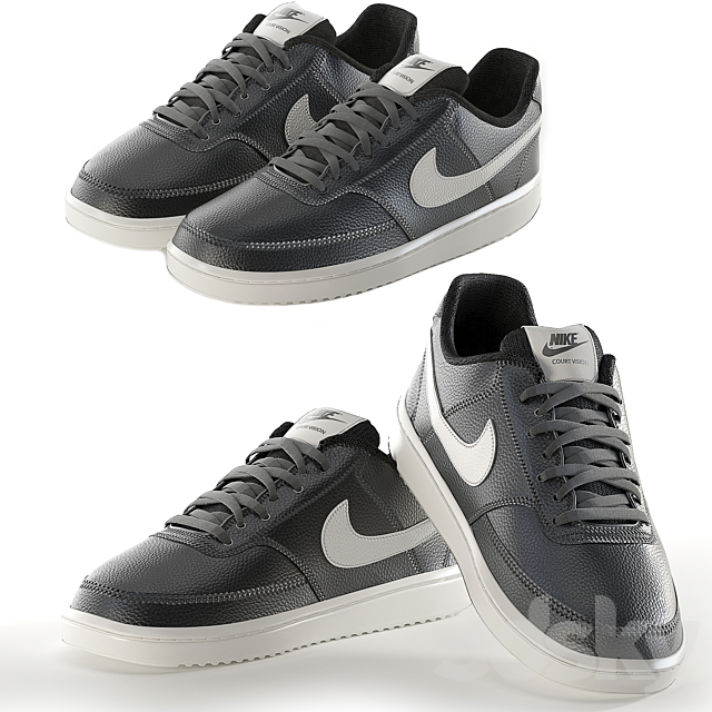 Nike-Court-Vision-Low Sneakers 3ds Max - thumbnail 1