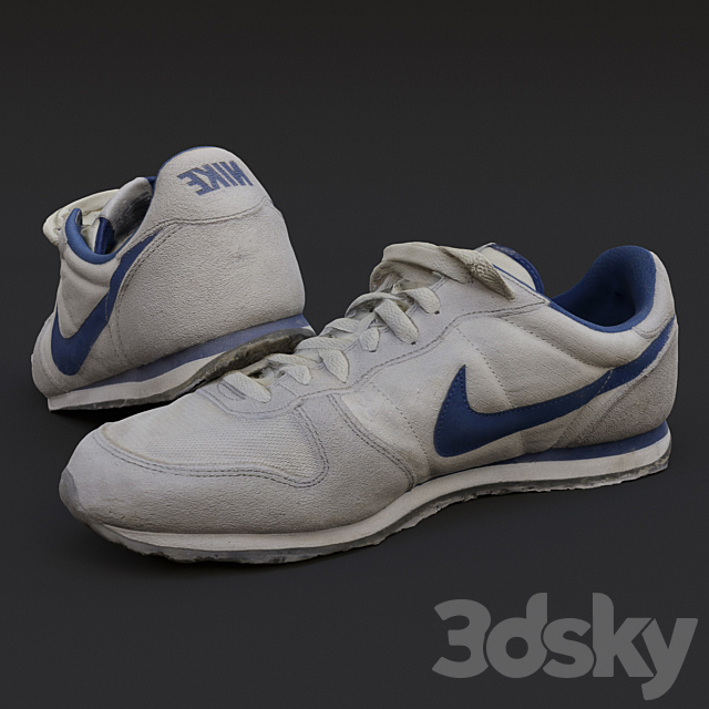 Nike Running shoes 3ds Max - thumbnail 3