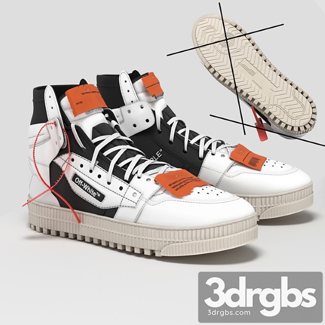 Off white court 3.0 3dsmax Download - thumbnail 1