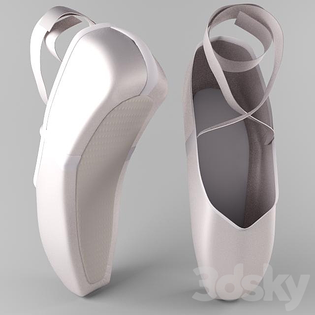 Pointe Shoes 3DSMax File - thumbnail 1