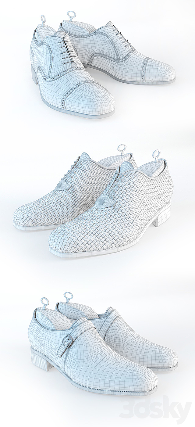 Set of shoes for the hallway and wardrobe 2 3DS Max Model - thumbnail 3