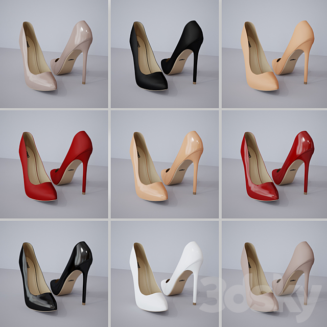 Shoes for women Ditto part one 3ds Max - thumbnail 1