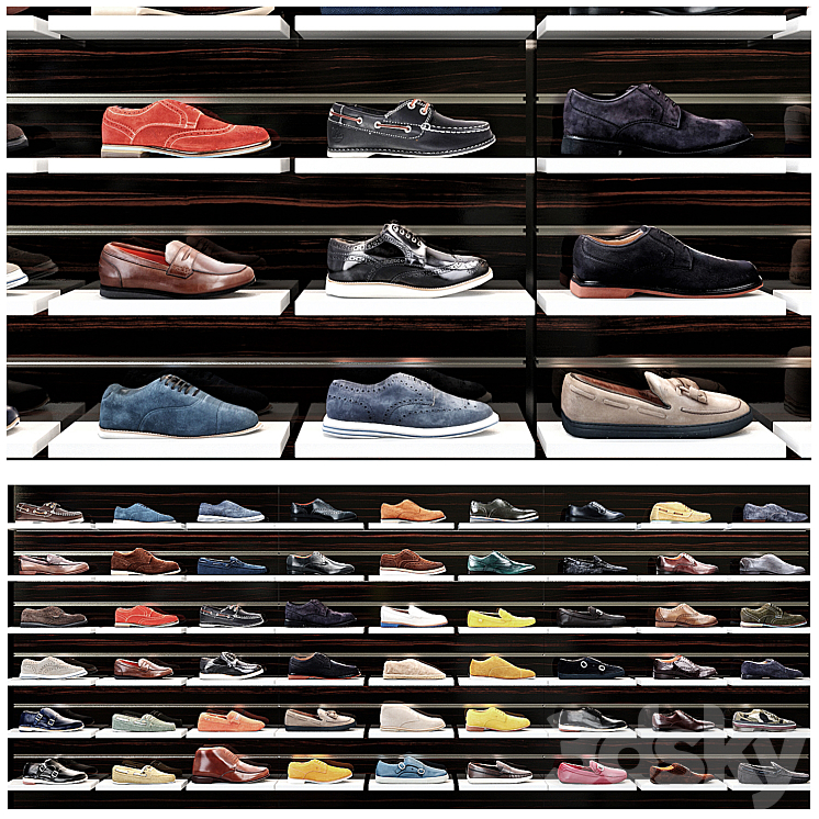 Shoes shop for man 3DS Max - thumbnail 1