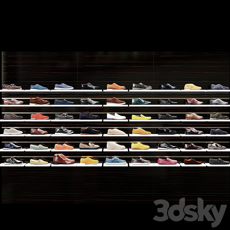 Shoes shop for man 3DS Max - thumbnail 2