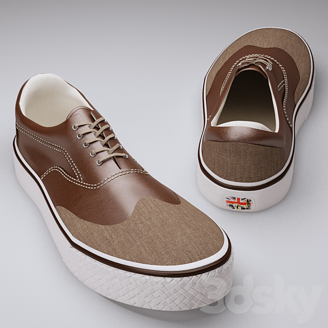 Shoes (sneakers) 3DS Max Model - thumbnail 1