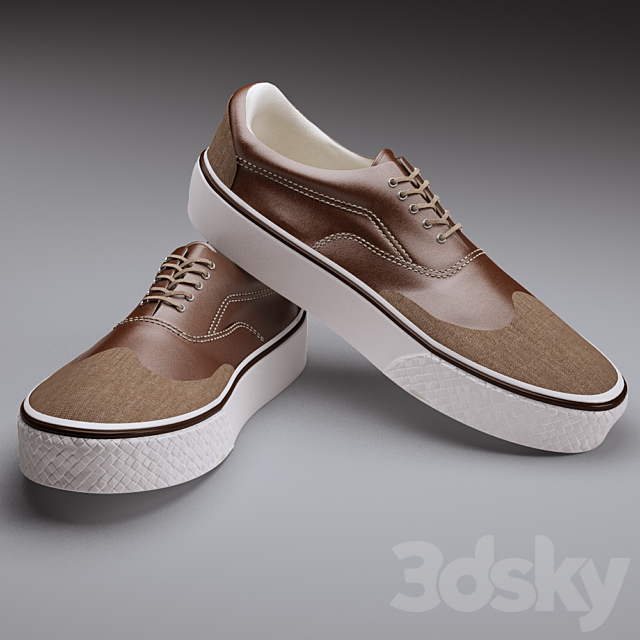 Shoes (sneakers) 3DS Max Model - thumbnail 2