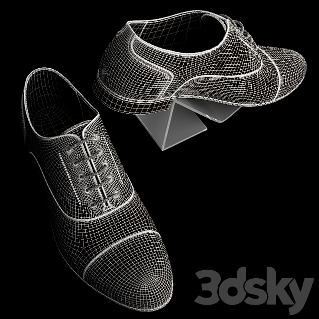 Shoes Vitacci 3DS Max Model - thumbnail 2